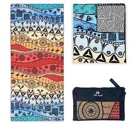 Quick Dry Towel Extra Large 78x35 Inch - Microfiber Beach Towel - Perfect for Beach, Travel, Swimming, Pool, Yoga, Hiking, Camping - Lightweight, Fast Drying, Compact for Adults (The Wild)