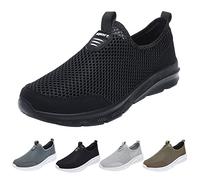 Quick-Drying Bathing Shoes, Men's Water Shoes, Soft Lightweight Trail Running Shoes, Fitness Shoes with Non-Slip Sole & Wide Toe Box, Hundred Trekking Shoes, Leisure Shoes & Trainers, black, 7 UK