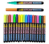 Quick Drying Colored Highlighters - For Students Artist Journaling | 12 18 Piece Marker Set, Long Lasting ABS Shell Pens, Drawing Painting Note Taking, School Office Handicrafts, Adult Kids Creative A