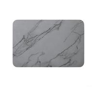 Quick Drying Diatomite Bathroom Mat with Smooth for Easy Cleaning (Gray)