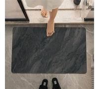 Quick Drying Diatomite Stone Bath Mat Absorbent Instant Dry Green Bathroom Mat Marble Black Diatomaceous Earth Bathtub Floor Mat