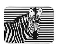 Quick Drying Mat Microfibre Drying Pad Geometric Stripes Zebra Animal Pattern Washable Counter-top Mat Kitchen Draining Board Mats for Dishes Glass, 16x18 in