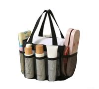 Quick Drying Mesh Portable Storage Bag, Convenient for Camping, Beaches, and Public Showers (M with Pocket)