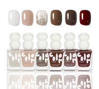 Quick Drying Nail Polish - Long-Lasting Colour Polish without UV Lamp, Easy to Apply, Natural Nail Polish for DIY Nail Design & Manicure Home DIY Nail Art Beauty