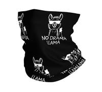 Quick Drying Neck Gaiter No Drama Llama Funny Bandana Decorative Neck Scarf For Skiing Men Running