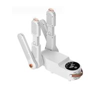 Quick Drying Portable Shoe Dryer w/Heat Blower & Timer - 2 Pair Boot Dryer, Glove Warmer & Sock Dryer with Adjustable Folding Rack - Perfect for Winter, Sports, Camping - Electric Shoe Dryer
