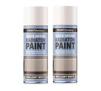Quick Drying Radiator Paint, Smooth Finish, Long-Lasting, Heat Resistant, Durable, Fast-Drying, Ideal for Restoring Old, Faded & Worn Radiators and Heating Units, Brilliant White, 400ml (Pack of 2)