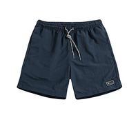 Quick Drying Shorts Men Durable Short Elastic Waistband Gym Pants Mit Drawstring Half Pant Solid Color Running Short Relaxed Fit Trousers Utility Training Shorts for Summer,Beach,Outdoors Dark Blue
