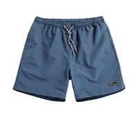 Quick Drying Shorts Men Durable Short Elastic Waistband Gym Pants Mit Drawstring Half Pant Solid Color Running Short Relaxed Fit Trousers Utility Training Shorts for Summer,Beach,Outdoors Blue