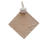Quick Drying Wiping Towel Cartoon Square Towel Bear Print Towel for Baby & Adult for Traveling & Dining Out