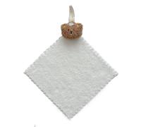 Quick Drying Wiping Towel Cartoon Square Towel Bear Print Towel for Baby & Adult for Traveling & Dining Out