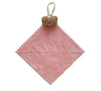 Quick Drying Wiping Towel Cartoon Square Towel Bear Print Towel for Baby & Adult for Traveling & Dining Out
