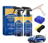 Quick Effect Coating Agent, 120ml Car Coating Spray, Rayhong Spray Coating Agent, 3 in 1 High Protection Cars Coat-ing Sp-ray, Multi-Functional Coat-ing Renewal A-gent for Cars, Motorcycles (2 Pcs)