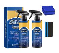 Quick Effect Coating Agent, Advanced Car Quick-Acting Coating Agent Spray, 3 in 1 High Protection Car Coating Spray, Multi-Functional Coating Renewal Agent for Cars, Motorcycles (2PC)