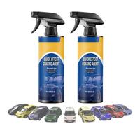 Quick Effect Coating Agent for Car - 2025 New Formula Advanced Quick-Acting Waterless Wash & Scratch Wax Polish Spray, for on All Vehicles Instant Shine, High Protection (2pcs)