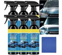 Quick Effect Coating Agent for Car, 3 in 1 High Protection Quick Ceramic Spray Coating, Waterless Wash, Scratch Repair & Polish, Gloss & Hydrophobic Layer, Car Wax Spray Ceramic Coating (6PCS)