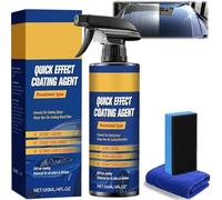 Quick Effect Coating Agent for Cars, 3 in 1 High Protection Quick Car Coating Spray Multi-Functional Coating Renewal Agent, Waterless Wash and Wax Spray for Cars, Motorcycles (1PC)