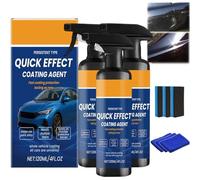 Quick Effect Coating Agent for Cars,Car Coating Spray for Shine and High Protection,Nano Quick Coat Restore,Nano Spray for Cars, Waterless Wash & Wax,Hydrophobic Sprays for Cars,Motorcycles (3PC)