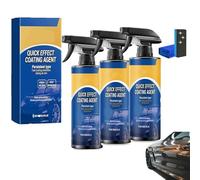 Quick Effect Coating Agent Spray, 2pcs Advanced Quik Effect Coding Agent for Car, Multi-Functional Coating Renewal Agent Spray, 4 Oz/120 Ml, Perfect Shine and Protection for Trucks, Motorcycles (3pcs)