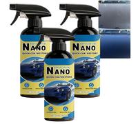 Quick Effect Coating Agent Spray for Cars, 3 in 1 High Protection Ceramic Spray Wax, Advanced Car Quick-Acting Nano Coating agent, Scratch Wax Polish & Waterless Wash Hydrophobic Layer (3pcs)
