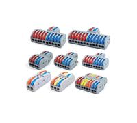 Quick Electrical Connectors Compact Push-in Conductor SPL Splitter Wiring Cable Connector Butt Terminal Block AWG28-12 IDGTTLDF(SP-L62 5PCS)