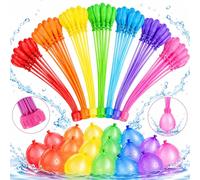 Quick Fill Water Balloons 111 Pack for Garden Splash Fun Rapid Self-Sealing Latex Waterbombs Summer Outdoor Parties High Elasticity Balloon Kit for Swimming Pool Events and Beach Activities
