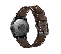 Quick Fit 22 26mm Leather Strap For Garmin Epix Gen 2 Band Fenix 8 E 7 7X 6X 6 Pro 47 51mm 5X Plus Tactix7 Enduro Bracelet(Coffee,22mm)