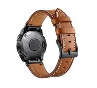 Quick Fit 22 26mm Leather Strap For Garmin Epix Gen 2 Band Fenix 8 E 7 7X 6X 6 Pro 47 51mm 5X Plus Tactix7 Enduro Bracelet(Light Brown,26mm)