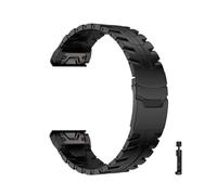 Quick Fit 22 26mm Titanium Strap For Garmin Fenix 8 47 51mm 7 7X 6 6X Pro 5 5X Plus Tactix7 Enduro 3 Stainless Steel Bracelet(Black,26MM FENIX 7X PRO_-TITANIUM)