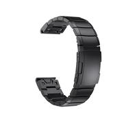 Quick Fit 26mm 22mm Titanium Watch Strap For Garmin Fenix E 8 7 7X Pro 6 6X 5 5X Plus/Epix Pro/MARQ/TACTIX Metal Band Bracelet(Black 1,Quick Fit 22mm)