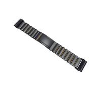 Quick Fit 26mm Titanium + Silicone Strap For Garmin Fenix 8 Pro 51mm 6X 7X/EpixPro/D2 Mach2/TACTIX/Quatix WatchBand Bracelet(Black Orange,26mm)