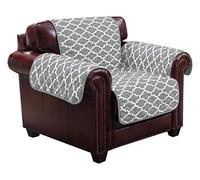 Quick Fit Coby Reversible Water Resistent Microfiber Chair Cover in Grey