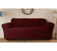 Quick Fit Hanover Stretch Velvet Sofa Cover in Merlot