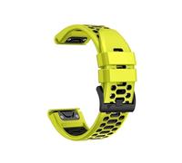 Quick Fit Silicone Watch Strap 26mm 22mm Fit For Garmin/Fenix 6X 6 Pro 5X 5 Plus 7X 7 Instinct 2X Solar Bracelet(Green Black,Quick fit 26mm)