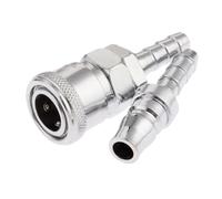 Quick Fitting 2Pcs Iron Pneumatic Fitting Air Line Hose Compressor Connector Quick Release Coupler Fittings for 8mm