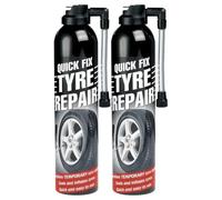 Quick Fix 2 X Car Emergency Flat Tyre Inflate Puncture Repair Kit 300ml