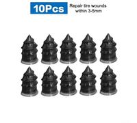 Quick Fix Tire Repair Kit 10 Rubber Nails for Tubeless Tires on Various Vehicles (10pcs Large)