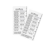 Quick Gauge Ruler for Knitting and Crochet, Precise Stitch Measurement Tool, 2-Pack