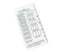 Quick Gauge Ruler for Knitting Crochet, Stitch Measurement Tool for Sewing, Knitting & Crochet, No Counting Needed