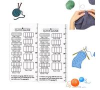 Quick Gauge Ruler for Knitting Crochet, Stitch Measurement Tool for Sewing, Knitting & Crochet, No Counting Needed