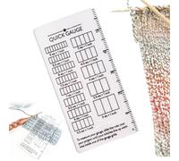 Quick Gauge Ruler, Gauge Ruler for Knitting and Crochet, No Counting Needed, Accurate Grid Design for Sweaters/Blankets Portable with Needle Counter, Essential Craft Accessory. (1pcs)