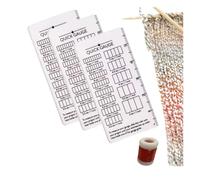 Quick Gauge Ruler,Gauge Ruler for Knitting and Crochet,No Counting Needed,Easy to Measure Stitch Gauges Without Counting,Measuring Tool with Grid Measurement for Sewing and Crochet Project (3)