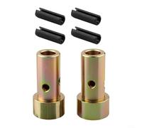 Quick Hitch Adapter Bushing Set for Category I 3-Point Tractors | Premium Steel Zinc Plated Bushings W/Roll Pins | For Easy Install Hardware for Farm Implements |(2set)