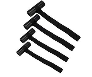 Quick Hood Loops - Vehicle Tie-Down Points, Hood Trunk Tie-Down for Anchor Point Under Hood Straps Kayak Secure Canoe Boat Jeep, Quick Loops for Thule Bow/Stern Tie-Downs 4 Pcs