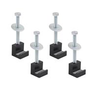 Quick Install Aluminum Tool Box Mounting Brackets Strong Truck Toolbox Mounting Set 4pcs for Secure Cargo Management Aluminum Toolbox