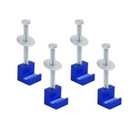 Quick Install Aluminum Tool Box Mounting Brackets Strong Truck Toolbox Mounting Set 4pcs for Secure Cargo Management Aluminum Toolbox