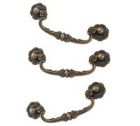 Quick Install Bronze Furniture Handles 86mm Hole Center Ergonomic Hold Designs Pull Set for Bedroom Living Room Study Simple