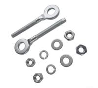 Quick Install Chain Tensioner 12mm for ATVs Easy | Fits for 50cc-250cc engines, iron construction, rear axle adjustment, extends chain life, silver finish