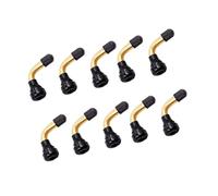 Quick Install Copper Valves Stem for Motorcycle Tires Bent Nozzle Design Resistant Built in Air Retention Systems TPMS Ready Copper Tire Valves Stem