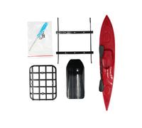 Quick Install Remote Control Car Decoration Accessories Roof Carrier Rack and Kayak Model Car Repair Part Remote Control Upgrade Part